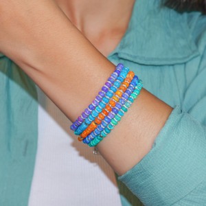 Bracelet perlé avec séparateurs, bracelet à perles avec intercalaires, bracelet perlé avec séparateurs simples, perle intercalaire simple b - Product Image 5