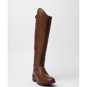 Bota de Montar para Caballo, de Cuero Sintético de Color Sólido, Protección Completa para Montar a Caballo - Product Image 1