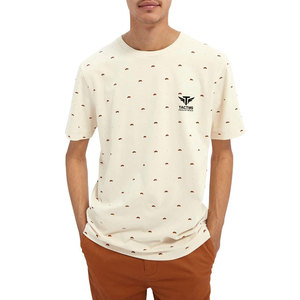 Camiseta ecológica 100% algodón para hombre, con logo impreso personalizado, tela suave, cómoda, de corte holgado, informal. - Product Image 2