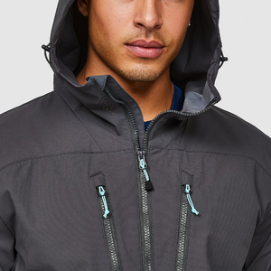 Chaqueta Cortavientos Impermeable y Transpirable con Capucha CLASSIC INVENTORS, Estilo Lavado, Talla Grande para Hombre, Invierno, Exterior, Lona 100 - Product Image 5