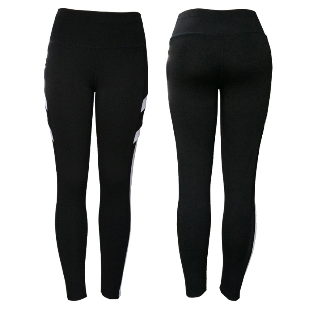 Wholesale Women Yoga Leggings High Waist Tummy Control Simple Solid Eco-Friendly Seamless for Workout Fitness Running Stretch