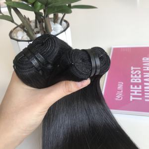 Precio de fábrica Cutícula alineada de alta calidad 100% Cabello humano crudo vietnamita Sin procesar Virgin Genius Weft Hair Soft Bundle Swiss - Product Image 6