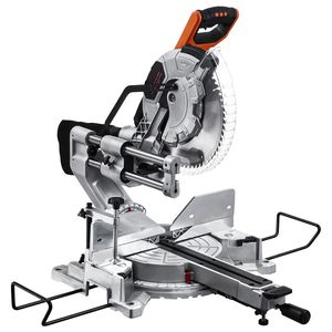 Sega a Trazione Radiale a Doppia Inclinazione con Cavo, Motore 120V 15 Amp, Lama da 12 Pollici, 60 Denti, LED, Allineamento di Precisione - Product Image 1