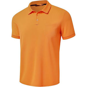 Polo homme slim fit à manches courtes en coton, col classique, respirant, pour l'été, le bureau, les occasions décontractées, tenue quotidienne confortable - Product Image 1
