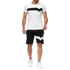 Conjuntos Cortos de Ropa de Verano de Nuevo Estilo para Hombre, Ropa Casual Personalizada de Dos Piezas, Conjunto Deportivo Informal para Gimnasio, Camiseta Personalizada para Chico - Product Image 2