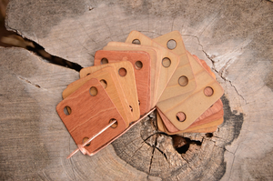 Ensemble de cartes de tissage rustiques en bois de buffle, écologiques et faites à la main, pour métier à cartes, artisanat textile, forme naturelle polie, DIY - Product Image 5