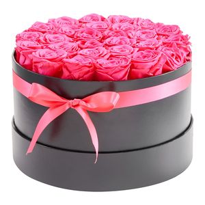Fiori Eterni: 27 Rose Fresche Conservate in Bouquet Immortale, Consegna Rapida, Regalo di Compleanno per Lei, Moglie, Donna - Product Image 1
