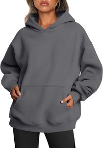 Sudadera con Capucha Extra Grande Unisex, Modelo 2026, Color Sólido, Felpa de Algodón, Diseño con Bolsillos, Corte Regular, para Otoño - Product Image 4