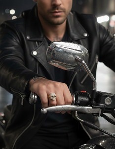 Luxury Skull Bling <b>Ring</b> for Men Iced Out Hip Hop Design 925 <b>Silver</b> 10K 14K Gold Finish Heavy <b>Statement</b> Fashion Jewelry Gift - Product Image 6
