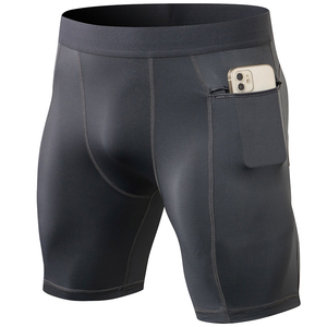 Wholesale Hot Sale Men <b>Compression</b> <b>Short</b> Casual Running Fitness Exercise Gym Wear Canvas Polyester/Cotton Breathable Solid Board - Product Image 4