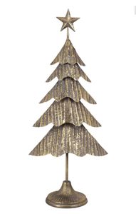 Luxury Gold Metal Christmas <b>Tree</b> Cone Decor with <b>Star</b> Top Modern Festive Tabletop Holiday Decoration home decor christmas decor - Product Image 5