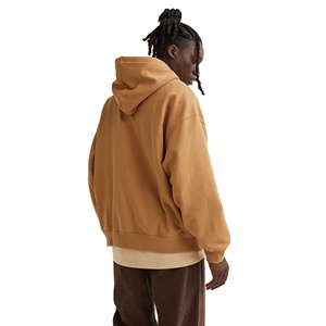 Sudadera con capucha de gran tamaño de algodón 100% de alta calidad para hombre Diseño liso Impresión digital de alta resolución Patrón 3D Logotipo de lana de invierno - Product Image 4