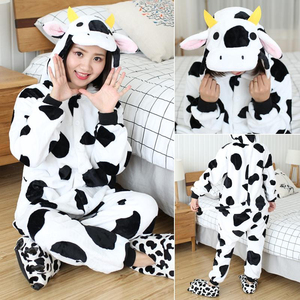Pijama de Forro Polar con Capucha para Mujer, Diseño de Elefante, Manga Larga, Suave, de Invierno, de una Pieza, con Diseño de Animal Bonito - Product Image 6