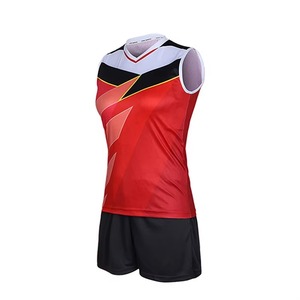 Unisex Custom Team Logo Printed Volleyball Jersey Set Short Sleeve Plain and Simple Sport Uniforms for Adults <b>Boys</b> Sale Pakistan - Product Image 5