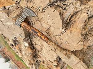 Thewizcrafts Handmade High Carbon Steel Viking Tomahawk Industrial Grade Steel Handle <b>Camping</b> Outdoor Use OEM 1 Year Warranty - Product Image 5