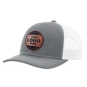 Gorras Trucker de 6 Paneles con Parche de Cuero Personalizado, Gorra Trucker con Logotipo de los Washington Nationals, Gorras Trucker Deportivas Modernas con Malla Trasera de 6 Paneles - Product Image 4