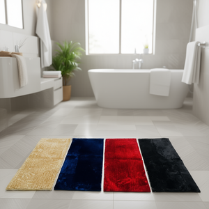 FRANK RUNNER Tapis de bain antidérapant 22x55cm en polyester doux et absorbant pour salle de bain, douche, maison ou hôtel - Product Image 3