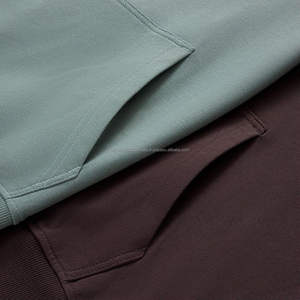 Mejor venta de alta calidad de algodón francés Terry Drop Shoulders Oversized Pullover Hoodies Plain Unisex Custom Hoodies - Product Image 5