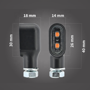 ไฟเลี้ยว LED สำหรับรถจักรยานยนต์ ได้รับการรับรองมาตรฐาน E-mark สายไฟทองแดง 100% - Product Image 6