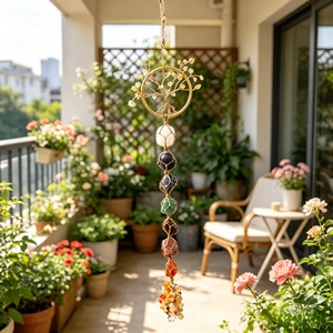 Crystal <b>Window</b> Hanging Decor Perfect For Rainbow <b>Light</b> Reflection And Positive Energy Interior Styling Handcrafted From India - Product Image 4