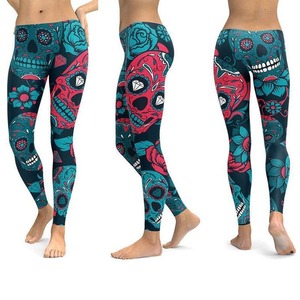 Two Side <b>Pockets</b> Sport Women Sublimation <b>Leggings</b> New Arrival Mid Waist Breathable <b>with</b> Custom Logo and Size Options Wholesale - Product Image 4