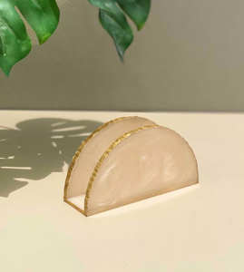 Boîte distributrice de mouchoirs en résine époxy, prix de gros, artisanat, couleur marine - Product Image 2