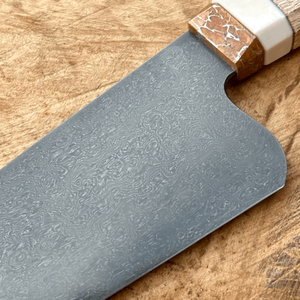 Custom Handmade Chef <b>Knife</b> Damascus Steel Professional Cooking <b>Knife</b> Luxury Wood Ambidextrous Handle Industrial Style 8-9.9in - Product Image 3