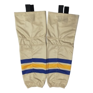 Chaussettes de hockey sur glace professionnelles rayées en coton et élasthanne respirantes écologiques à séchage rapide anti-transpiration avec revers anti-été - Product Image 4