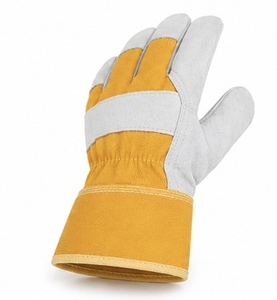 Gants de travail industriels fiables en cuir antidérapants et résistants à la chaleur, personnalisables pour les besoins du lieu de travail - Product Image 2