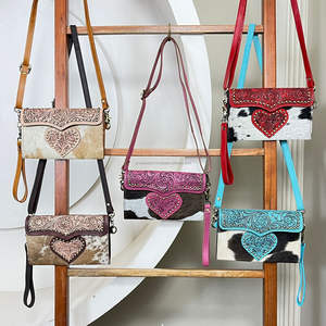 Nouvelle collection 2026 : Sac bandoulière en cuir de vachette fait main avec dragonne, mini-sac pochette grande capacité pour femme - Product Image 5