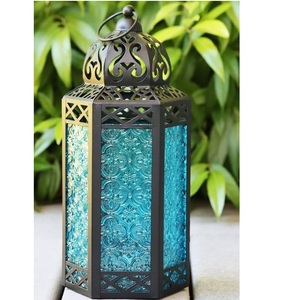 Lanterne porte-bougie suspendue en acier inoxydable gravée à la main, pour la maison, l'hôtel, le restaurant, lanterne en métal de haute qualité - Product Image 5