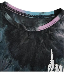 T-shirt Homme Col V Uni Manches Courtes en Tissu Non Tissé 100% Coton Doux Respirant Séchage Rapide – Collection 2025/2026 – Tenue Décontractée Personnalisable de Haute Qualité - Product Image 4