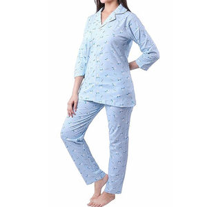 Women's Spandex Eco-Friendly Breathable Summer Two-Piece Pajama Set Satin Fabric Sexy Customizable Color/Logo Full-Length - Product Image 5