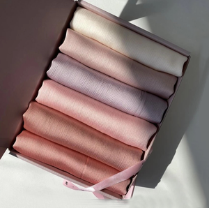 ผ้าคลุมไหล่ชีฟองสำหรับผู้หญิง สีพื้น ตกแต่งด้วยริบบิ้น เนื้อผ้านุ่มสบายผิว ชุดผ้าพันคอสำหรับสวมใส่ทุกวัน - Product Image 1