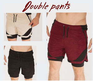 Pantalones Cortos Deportivos de Doble Capa para Hombre, de Secado Rápido, para Correr, Entrenar, Hacer Ejercicio, Ropa Deportiva, Pantalones Cortos para Hacer Ejercicio - Product Image 6