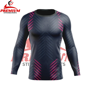 Nuevo Diseño, Mejor Calidad, Camiseta Deportiva Transpirable para Adultos, MOQ Bajo, Venta al Por Mayor, Color en Contraste, Camiseta de Manga Larga para Hombre, Spandex y Poliéster - Product Image 2