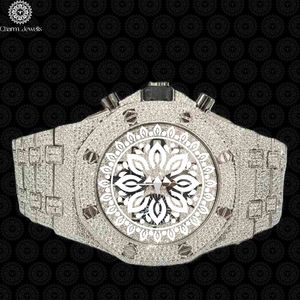 Reloj de Lujo para Hombre Charm Jewells, Acero Inoxidable, Caja Irregular de 43 mm, Mecánico, Automático, Cronógrafo, Esfera Analógica, Cristal de Zafiro - Product Image 1