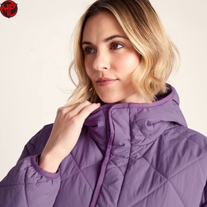 Veste matelassée pour femme, à capuche, légère, alternative au duvet, pour l'automne et l'hiver, veste matelassée pour femme - Product Image 2