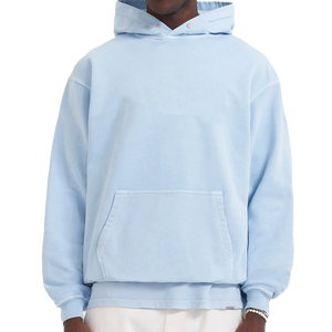 Sweat à capuche personnalisé de luxe pour homme, coupe classique, en molleton polyester/coton, séchage rapide, respirant, streetwear d'hiver - Product Image 2