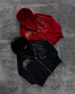 <b>Black</b> <b>Women's</b> Oversized Cotton Hoodie Drop Shoulder Pullover <b>Sweatshirt</b> Custom Logo Printed Raw Hem Streetwear Winter Autumn - Product Image 5