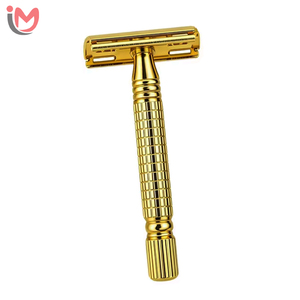 Maquinilla de Afeitar de Doble Filo de Acero Inoxidable de Alta Calidad con Mango para Afeitar la Cara de Hombres, Servicios OM - Product Image 1
