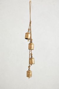 Home decor Modern Style Gold Metal Wind Chime Bells Greatest Quality Fancy Design Wall Hanging Cow Bell <b>Christmas</b> Decoration - Product Image 4