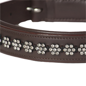 Collar de Cuero para Perro con Cristales de Swarovski, Acolchado, Ajustable, Duradero y de Lujo para Perros Medianos y Grandes, OEM - Product Image 2