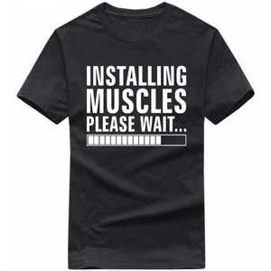 Camiseta deportiva para hombre con estampado reactivo, tela resistente a la decoloración, corte muscular, para culturismo, gimnasio, entrenamiento y ejercicio. - Product Image 1