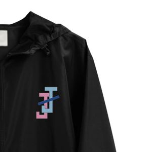 Veste unisexe pliable, coupe-vent brodé, léger, résistant à l'eau, vêtement de mode pour l'extérieur - Product Image 5