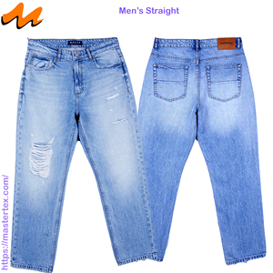 กางเกงยีนส์ทรงตรงสำหรับผู้ชาย Martes รุ่น Mid Wash ขาดๆ แบบวินเทจ เอวกลาง ใส่ได้ในฤดูหนาว ระบายอากาศได้ดี ผลิตจากผ้าฝ้าย 100% น้ำหนัก 11.80 ออนซ์ - Product Image 3