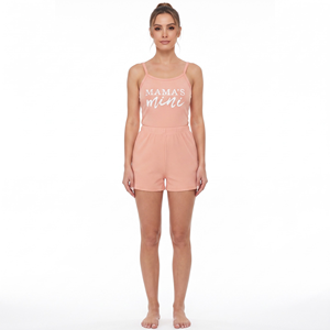 Ensemble deux pièces côtelé en polyester et coton avec logo personnalisé, débardeur et short, respirant, durable, séchage rapide, vêtements de sport et de détente pour filles Thapur - Product Image 1