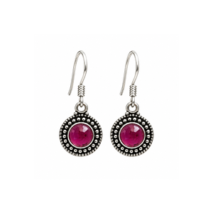En stock: Pendientes colgantes de plata S925 con gema natural de granate, joyería fina de moda 2026 - Product Image 2