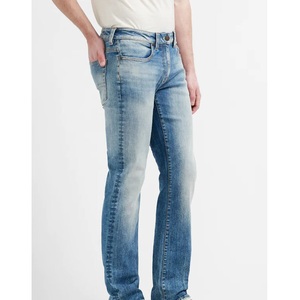 Pantalon taille haute bleu clair pour homme, coupe ample, jean droit en coton, jean baggy pour homme - Product Image 5