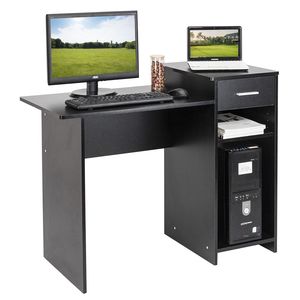 High Quality Black RT Integrated Melamine Board Computer <b>Desk</b> with <b>Drawer</b> - Product Image 1